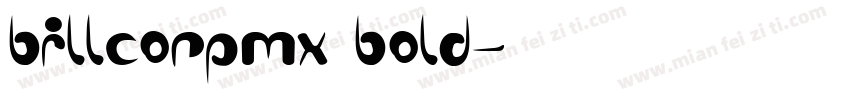 billcorpmx bold字体转换
